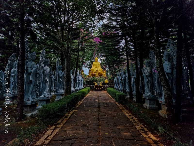 Templo budista en Linh An Pagoda, que ver en Da Lat