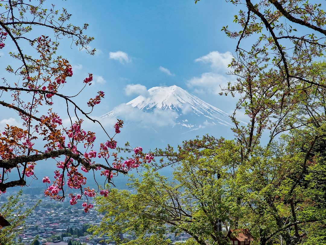 lugares para ver el monte fuji