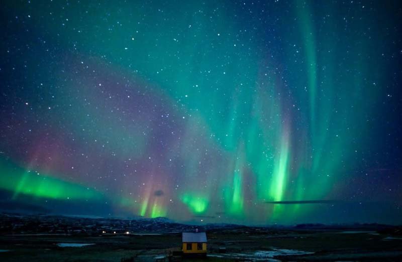 Auroras Boreales en Islandia en invierno