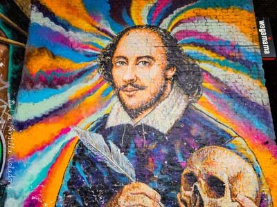 Mural de Shakespeare, que ver en Londres